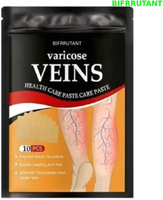 BIFRRUTANT Varicose Veins Patches with Herbal Mix for Natural Swelling Relief Plaster & Patch(10 x 1 Patches)