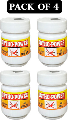 Amazing Mall orthopower tablet Ayurvedic for Joint/body/back pain pack of 4x 40 Units Tablets(4 x 40 Units)