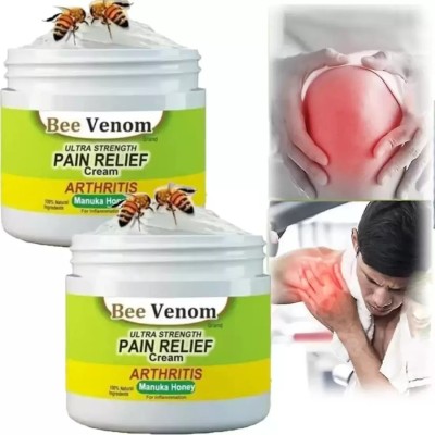 Bee Venom Bone and Joint Pain Cream for Elbow, Shoulder, Foot, Knee, Neck, Leg Relief Cream(2 x 75 g)