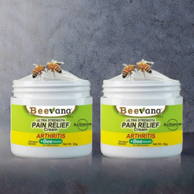 ACTIWOW BeeVana Cream for Pain Relief in Wrists & Hands Pack of 2 Cream(2 x 25 g)