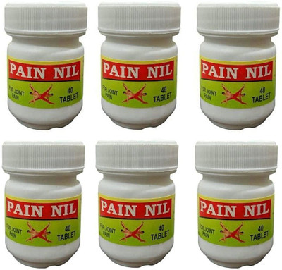 HRKH Ayurvedic Pain Nil Tablets for Joint pain (pack of 6) Tablets(6 x 40 Units)