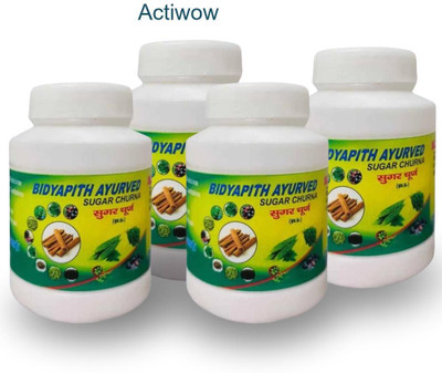 ACTIWOW Bidyapith Sugar Powder for Supporting Insulin Resistance Pack of 4 A02 Powder(4 x 100 g)