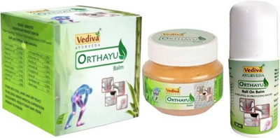 Orthayu Pain Relief Balm with Roll on for Headache, Back Pain, Muscle,Joint & Knee Pain Balm(150 g)