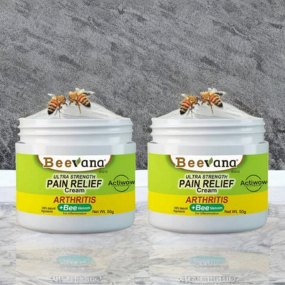 ACTIWOW BeeVana Pain Relief for Stiff Neck & Back Pack of 2 Cream(2 x 25 g)