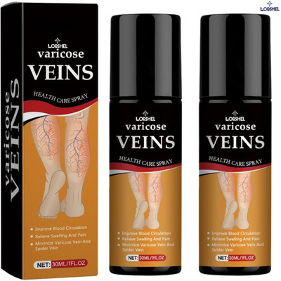 LORSHEL Vericose Vein Spray to reduce swelling and improve circulation Liquid(2 x 50 ml)