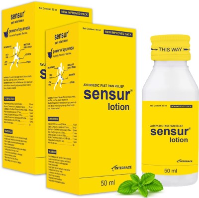 Sensur Natural and Ayurvedic Pain Relief Lotion Liquid(2 x 50 ml)