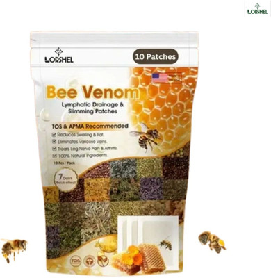 LORSHEL Bee Venom Foot Patch - Herbal Formula, Promotes Circulation, Improved Energy Plaster & Patch(10 Patches)