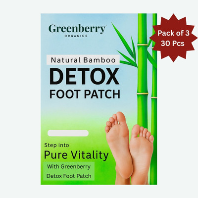 Greenberry Organics Body Cleansing Toxins Remover Detox Foot Patches Plaster & Patch(30 x 1 Patches)
