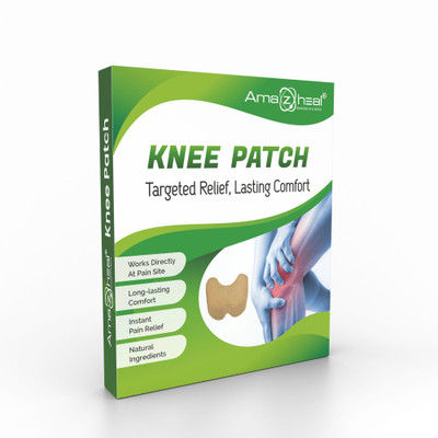 Amazheal Knee Pain Relief Patches-Herbal Knee Pain Relieving Plaster Sticker,(10 patch) Plaster & Patch(100 g)