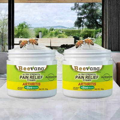 ACTIWOW BeeVana Pain Relief for Tight & Tired Muscles Pack of 2 Cream(2 x 25 g)