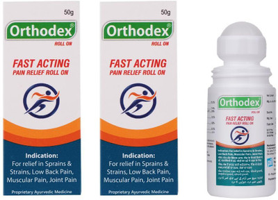 Pil Orthodex Roll on for Patients with Skeletal Pain, Muscle Pain and Stiffness Balm(2 x 50 g)
