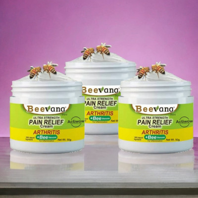 ACTIWOW BeeVana Fast Relief for Stiff Muscles After Exercise Pack of 3 Cream(3 x 16.67 g)