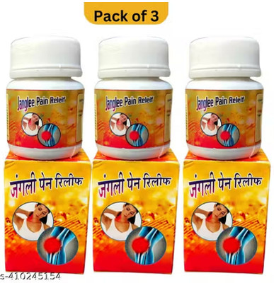 Quickbits Ayurvedic Janglee Pain Relief Capsule - Pack of 3 Tablets(3 x 30 Units)