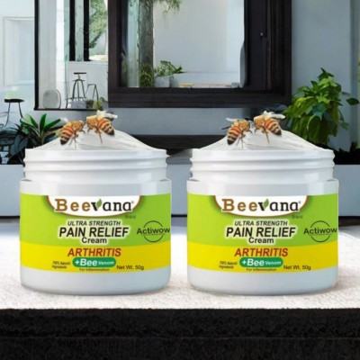 ACTIWOW BeeVana Quick Relief for Painful Leg & Joint Discomfort Pack of 2 Cream(2 x 25 g)