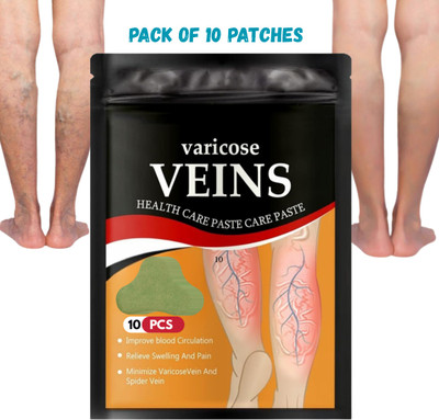 AYYIASHI Powerful Varicose Veins Patch for Blood Flow Boost Plaster & Patch(10 Patches)