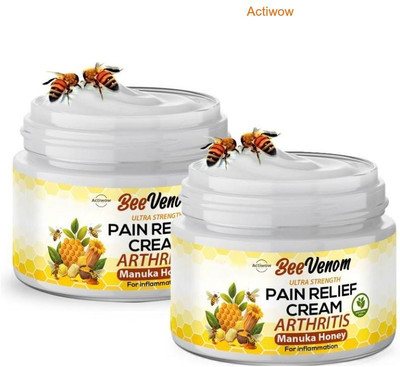 ACTIWOW Bee Venom Honey Pain Relief Hips And Rheumatic Pain Cream Cream(2 x 50 g)