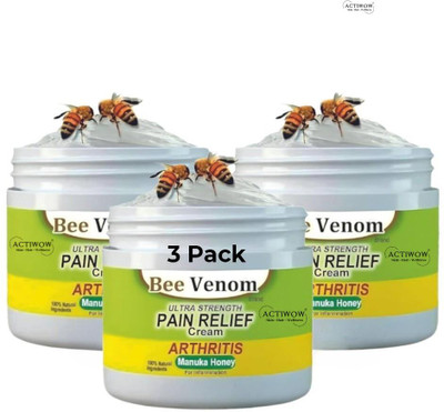 ACTIWOW Bee Venom Pain Relief for Painful Shoulder Muscles 3 PCS Cream(3 x 50 g)