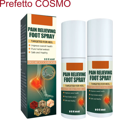 Prefetto COSMO Foot Spray for Pain (2-Pack) – Instant Cooling Action Liquid(2 x 100 ml)