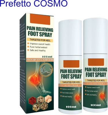 Prefetto COSMO Foot Pain Spray 2-Pack – Relieve Foot Stress & Fatigue Liquid(2 x 100 ml)
