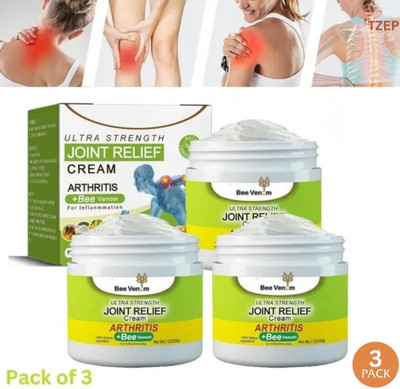 TZEP Bee Venom Pain Relief Cream for Arthritis and Joint Care Cream(3 x 50 g)
