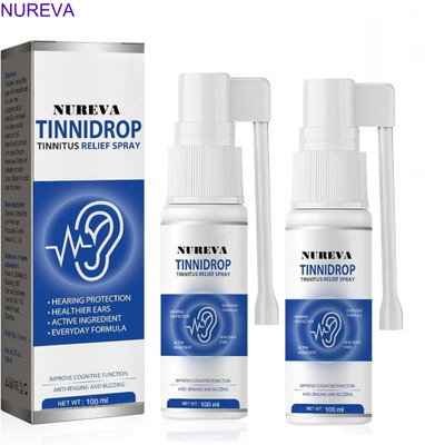 nureva Tinnitus Ear Care Spray with Extracts – 2 Pack Liquid(2 x 100 ml)