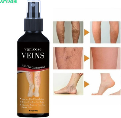 AYYIASHI Herbal Varicose Vein Spray Safe Herbal Formula No Side Effects Liquid(50 ml)