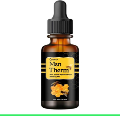 GLAMMIA Men Therm Bee Venom Gynecomastia Heating Oil Natural Infusion Warm Blend Liquid(30 ml)