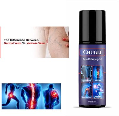 CHUGLI Quick Relief Oil for Knee & Back Discomfort Liquid(60 ml)