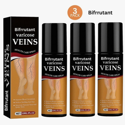BIFRRUTANT varicose veins spray natural herbal formula tired heavy leg comfort therapy Liquid(3 x 50 ml)