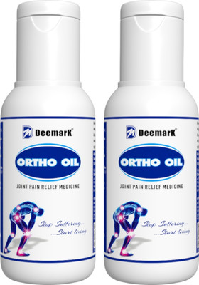 DEEMARK Ortho Oil for Joint & Muscles Pain | Frozen Joints (50ml Pack of 2) Liquid(2 x 50 ml)