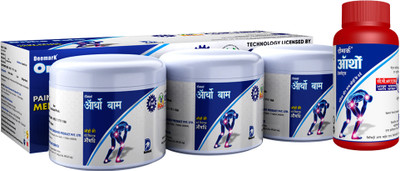 DEEMARK Ortho Balm & Tablet Combo for Natural Pain relief solution ( 90 Tab) Balm(600 g)