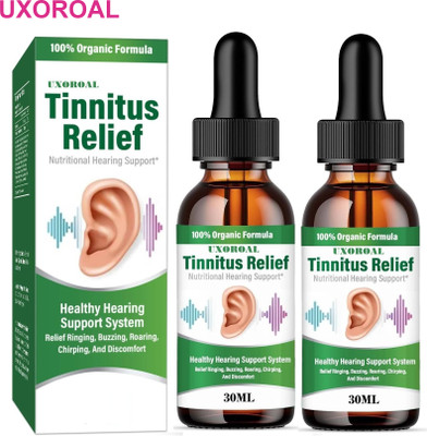 uxoroal Instant Pain Relief Ear Drops – Ayurvedic Formula Pack of 2 Liquid(2 x 30 ml)