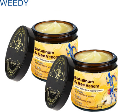WEEDY Bee Venom & Botulinum for Quick Bone Pain & Joint Healing (Pack of 2) Cream(2 x 100 g)