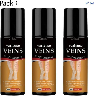 CHIWA Varicose Veins Spray OG Helps Boost Blood Flow And Leg Relaxation Liquid(3 x 100 ml)