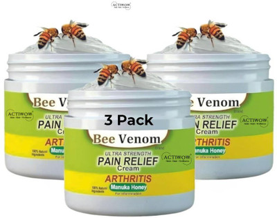 ACTIWOW Bee Venom Pain Relief for Tendonitis Relief 3 PCS Cream(3 x 50 g)