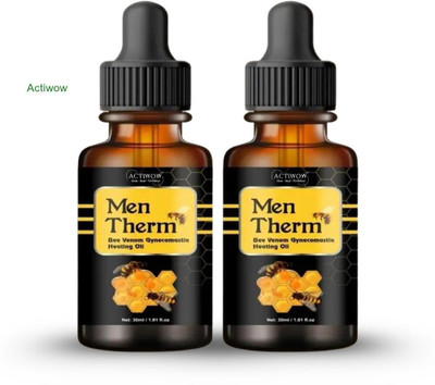 ACTIWOW Men Therm Bee Venom Heating Oil for Boxing Conditioning Support Liquid(2 x 15 ml)