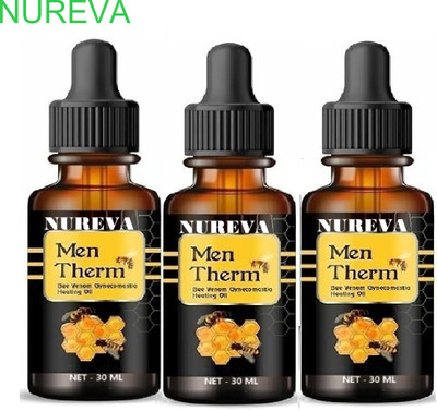 nureva Bee Venom Oil Men Shaping Support Pack of 3 Liquid(3 x 30 ml)