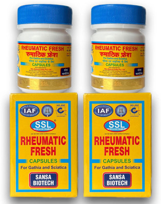 Homopathic SSL Rheumatic Fresh Capsules For Sciatica and Joint Pain Capsules(2 x 20 Units)