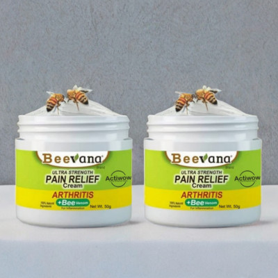 Bee Venom Natural Joint Pain Relief Cream Pack of 2 Cream(2 x 50 g)
