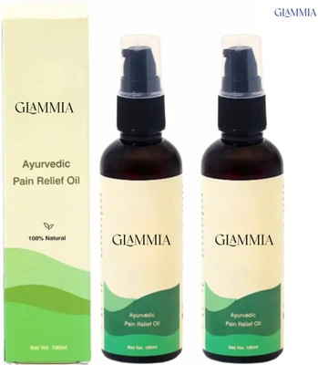 GLAMMIA Tulir Naturals Ayurvedic Pain Relief Oil | For Easy Recovery Support Liquid(2 x 100 ml)