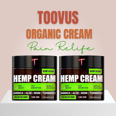 TOOVUS Natural Hemp Cream - Maximum Strength - High Strength Hemp Oil Extract Cream(2 x 100 g)