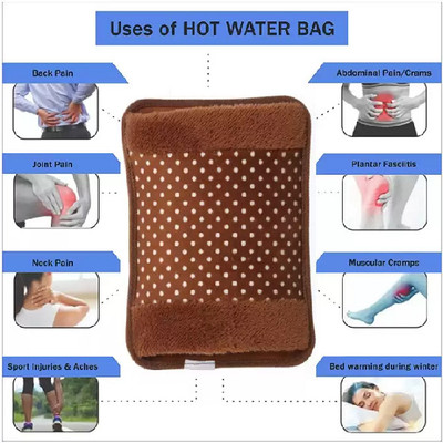 FlyTouch Rechargeable Pvc Electric Hot Water Bag Bottle Hand Warmer For Quick Pain Relief Gel(1 Units)