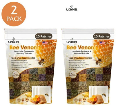 LORSHEL Bee Venom Foot Patches Relieve Stress with Detox Patch Power Plaster & Patch(100 g)
