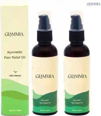 GLAMMIA Tulir Naturals Ayurvedic Pain Relief Oil | For Herbal Muscle Massage Liquid(2 x 100 ml)