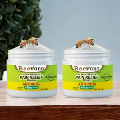Bee Venom Natural Cream for Pain Relief from Strain Pack of 2 Cream(2 x 50 g)