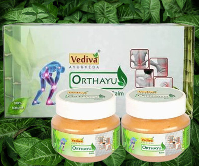 Orthayu Ayurvedic pain relief balm PO2, Herbal Solution of all types of pain, Non sticky Balm(2 x 100 g)