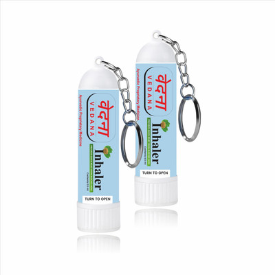 NIDHI AYURVEDIC Vedana Inhaler For Blocked Nose & Runny Nose, Nasal congestion Inhaler(2 x 5 ml)
