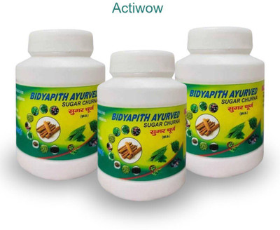 ACTIWOW Bidyapith Sugar Powder for Effective Diabetes Support Pack of 3 V02 Powder(3 x 100 g)