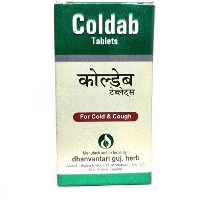 DHANVANTARI Coldab Tablet 60tab pack of 2 Tablets(2 x 60 Units)