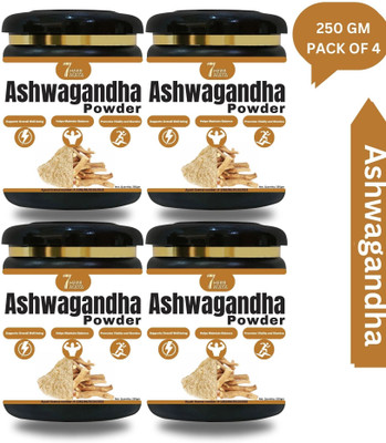 7Herbmaya Certified Organic Ashwagandha Root Powder Each 250g Powder(4 x 250 g)